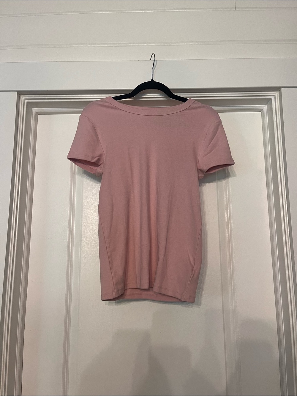 GAP Women's Dusty Pink Short-Sleeve Crewneck Tee